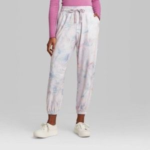 Marbled high rise sweatpants & matching pullover